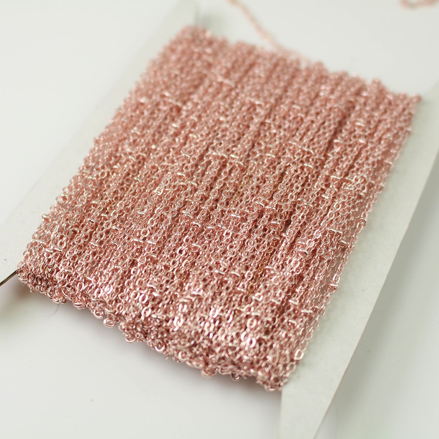 Anti Tarnish Plated Satellite Flat BALL Chain - 3x1.7mm SOLDERED link - 3/10/32/50/100 Feet Tiny Small Ball Chain - AT317SAT