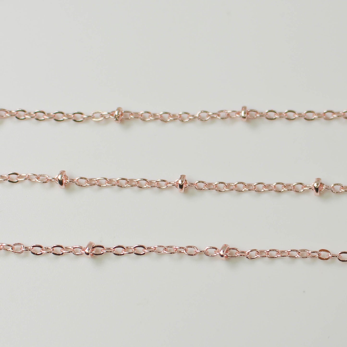 Anti Tarnish Plated Satellite Flat BALL Chain - 3x1.7mm SOLDERED link - 3/10/32/50/100 Feet Tiny Small Ball Chain - AT317SAT