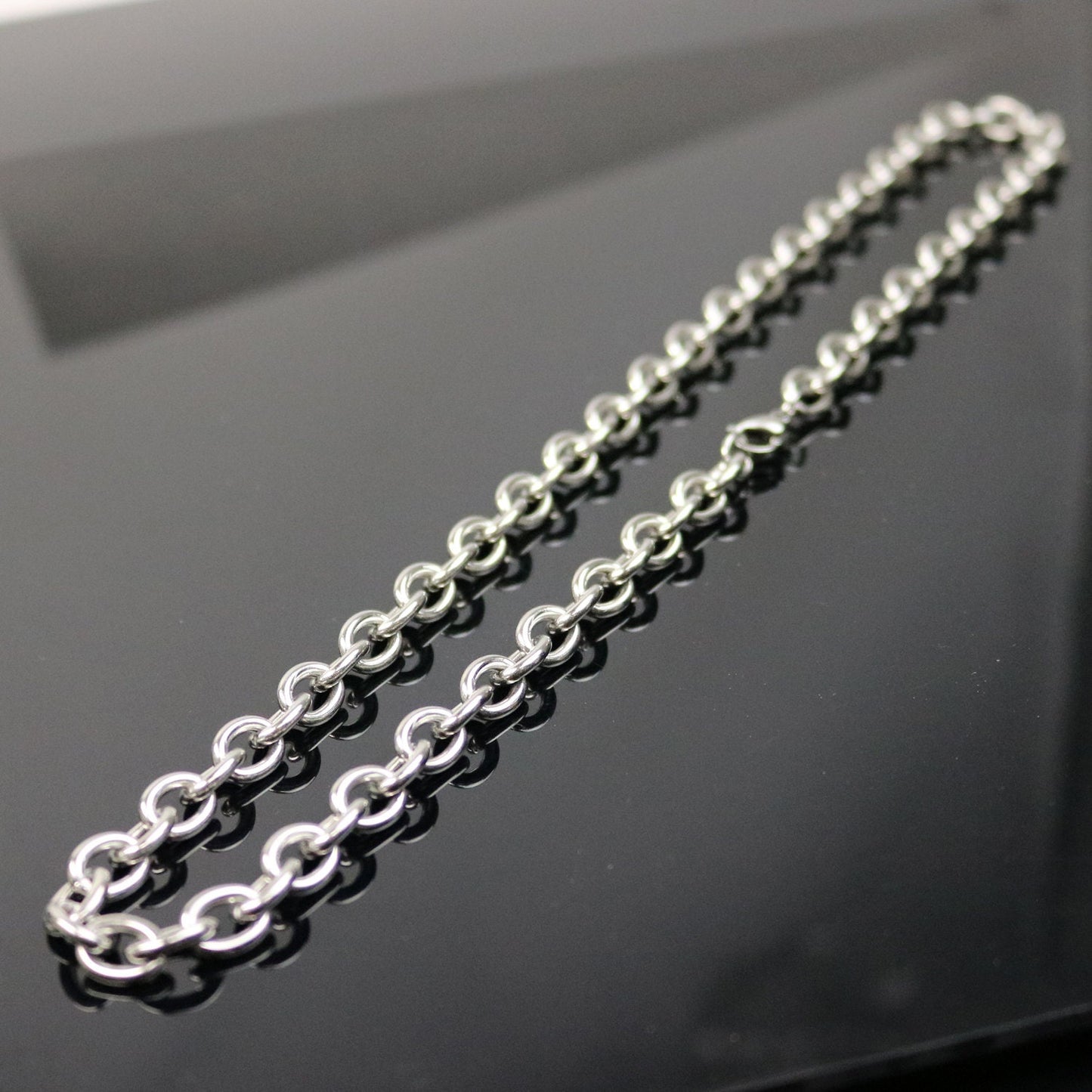 Stainless Steel MEN's Chunky Cable Chain Necklace - 22 inch (55 cm) 2.0mm Thickness