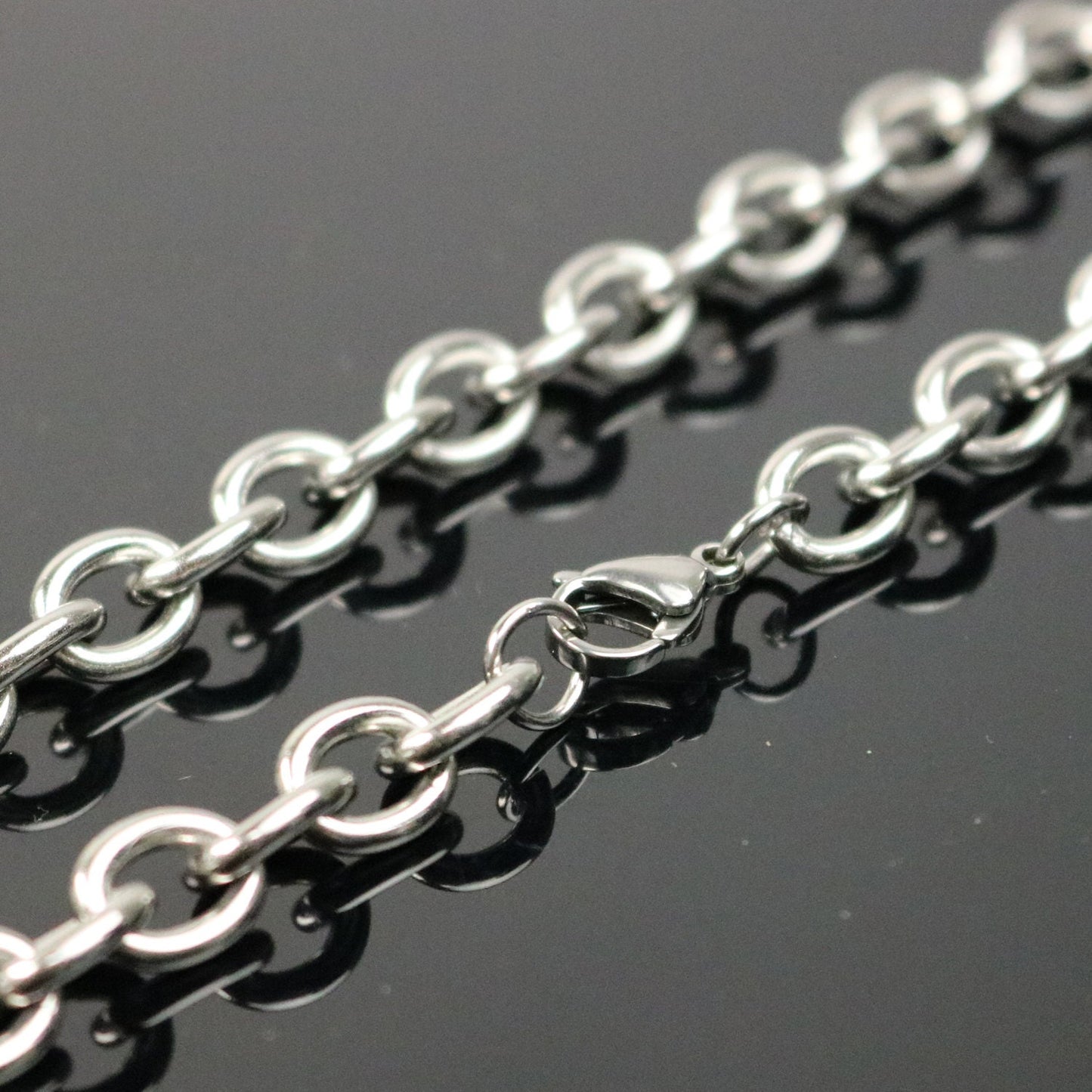 Stainless Steel MEN's Chunky Cable Chain Necklace - 22 inch (55 cm) 2.0mm Thickness