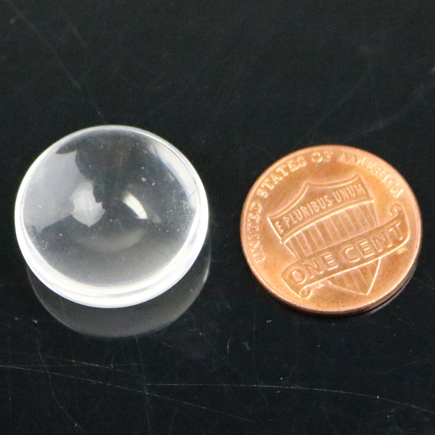 100 Glass Cabochons - 20mm 13/16inch - 6.2mm thickness -Circle Domed Magnifying Clear Round Glass Cabochon for Cameo Pendants, Photo Jewelry