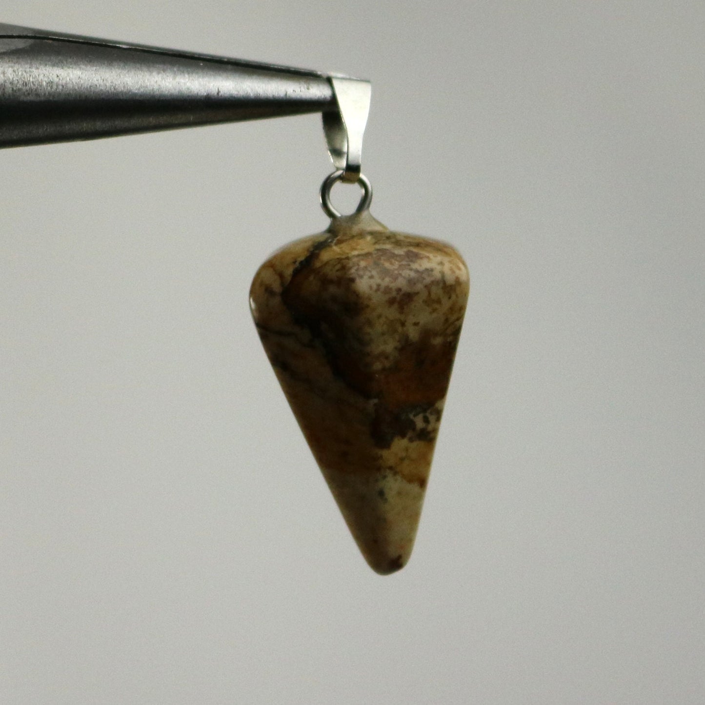 1, 5, 10pcs Hex POINT Charm Point Pendant - 14x21mm 9/16x13/16inch - Picture Stone Gemstone Crystal Pendant U-Pick - Ship Fm California USA