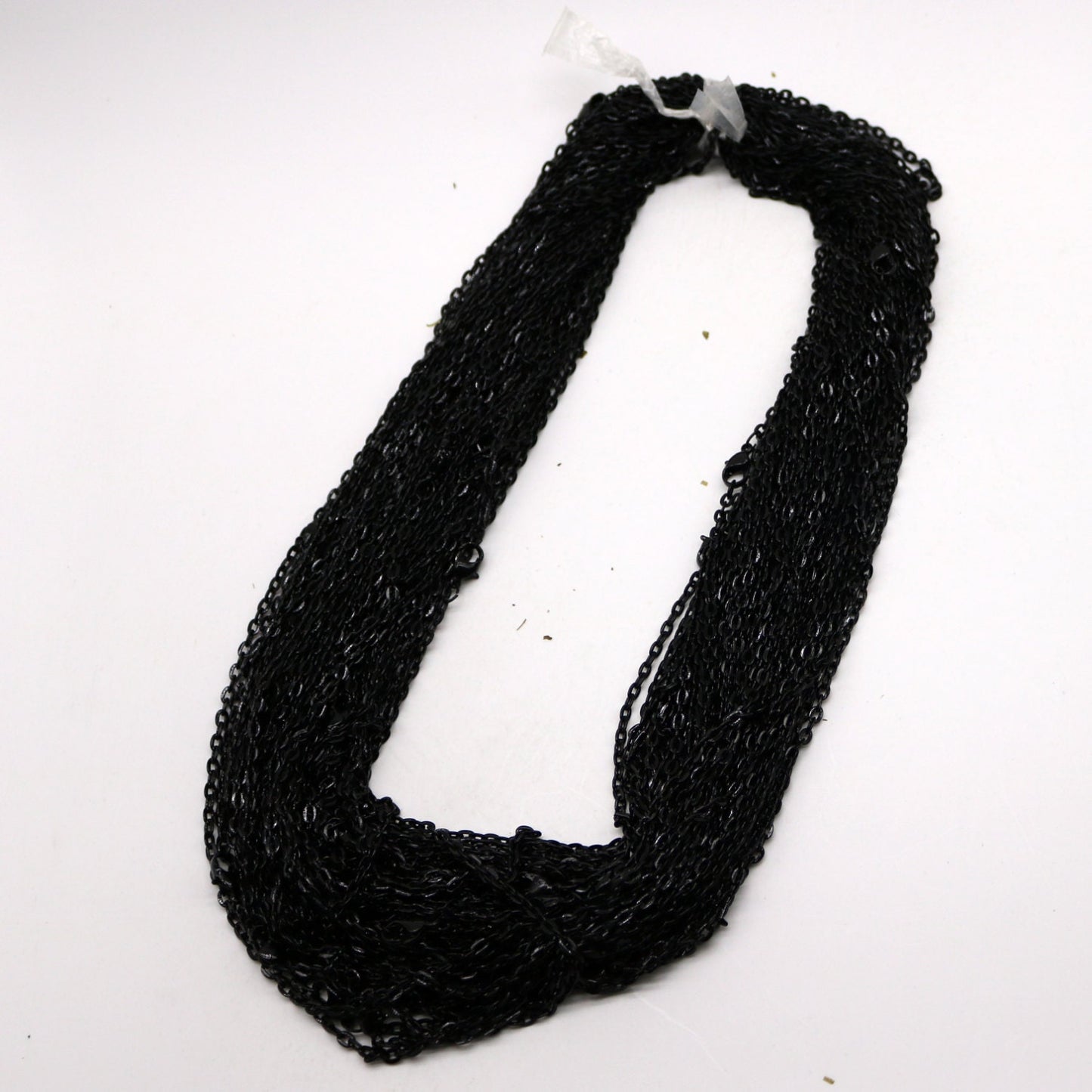 20 pcs of 24 inch Flat Cable Chain Necklace With Lobster Clasp - Black Plated - 3x4mm Link - Ship from California USA