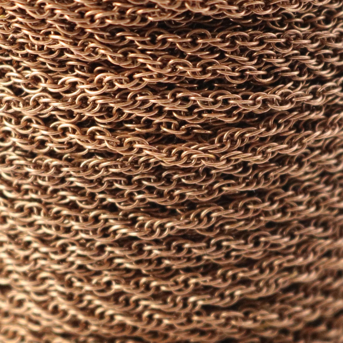 NEWnew 32 feet spool of Antique Copper Plated SOLDERED ROPE Twisted Curb Chain - 2.0mm width Solder link -with Free Matching Jumpring(50pcs)