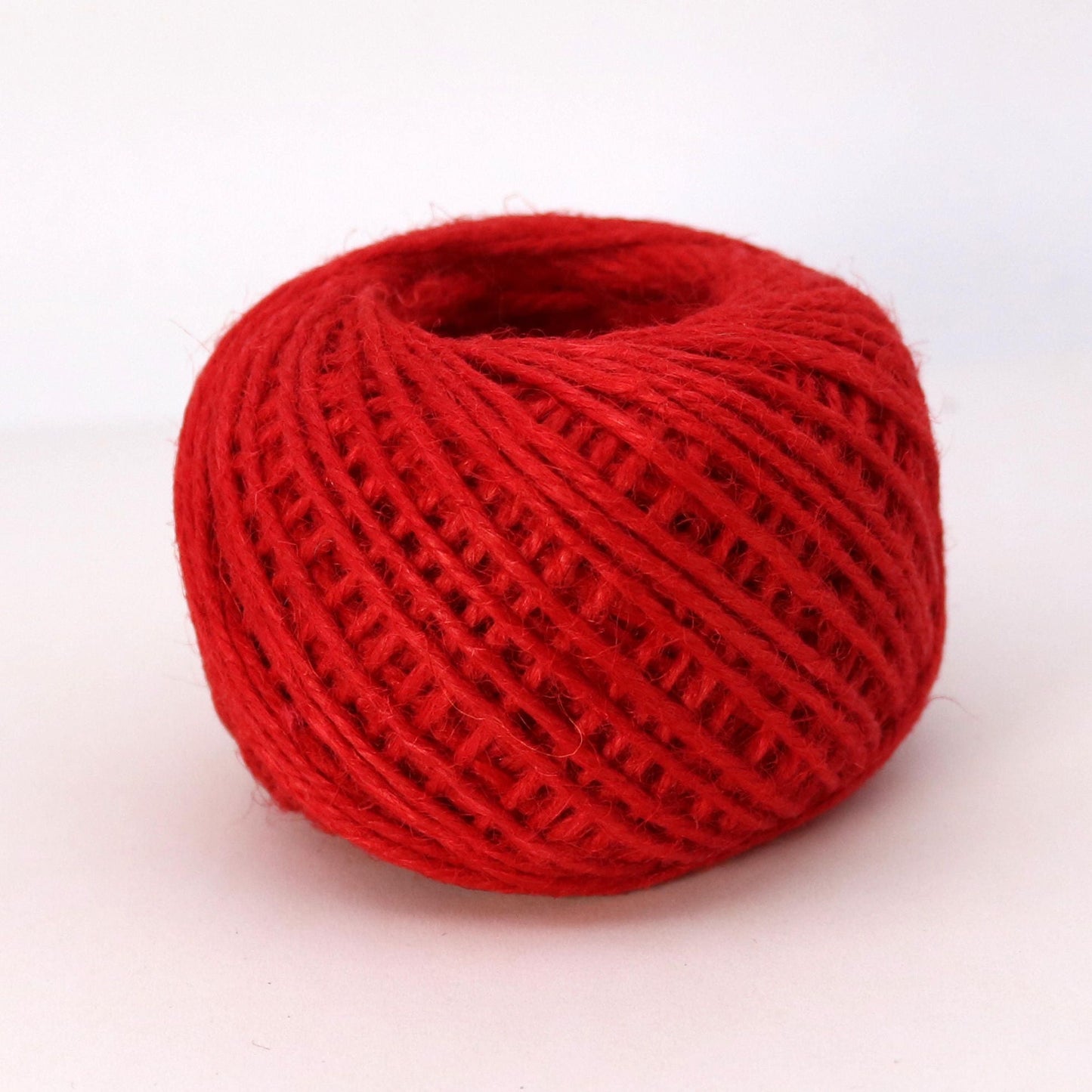 50 Yds - Red Twisted Jute Twine - 2mm 2 Ply Premium Twine - Craft Bulk String Rope Cording - Gift Wrap, Packaging - Ship from USA -8