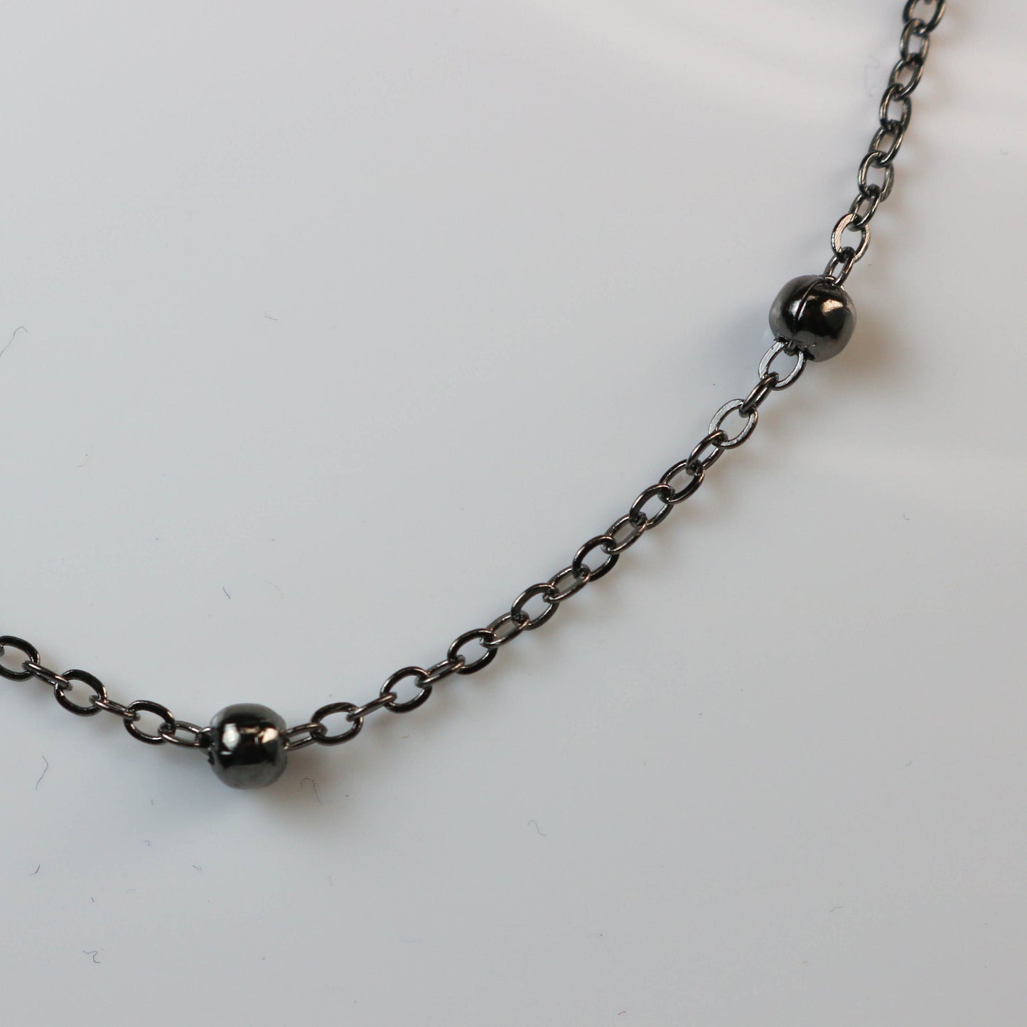 New 32 feet of Gunmetal Satellite LARGE Ball Bead Solder Cable Chain - 3x1.7mm Link - 4mm Ball - from California USA 317BBSAT