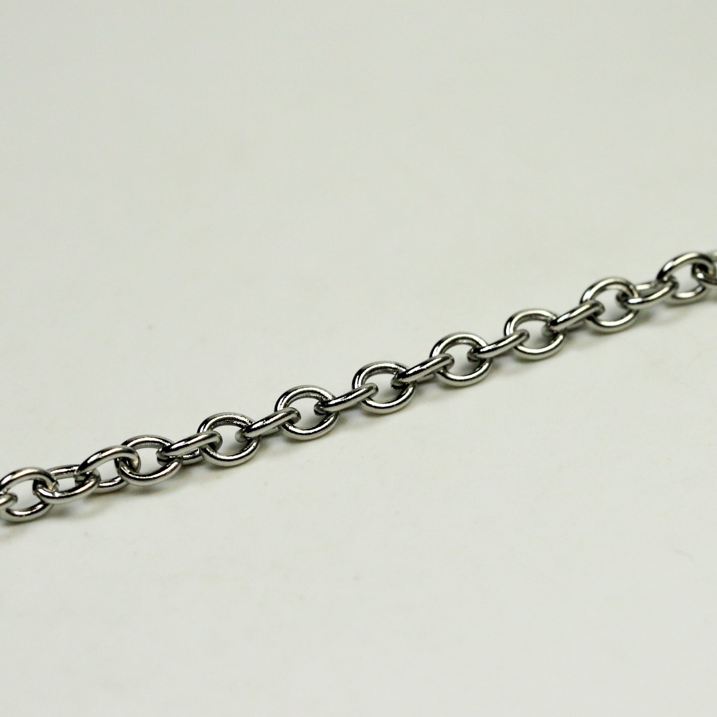 10 ft of Stainless Steel 18 Gauge Cable Chain Sturdy Chunky Heavy Cable Chain - 5x4mm 1.0mm 18G Unsoldered - Chain Necklace Wholesale DIY