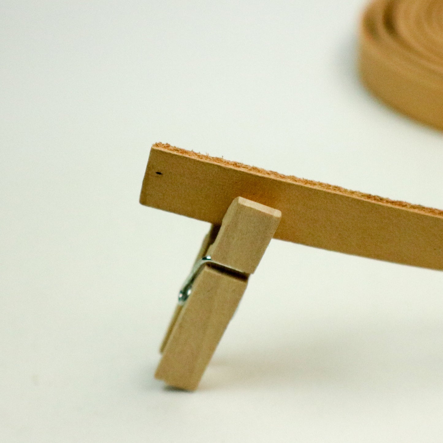 3/8 inch 10mm x 12/36 inch Nude Genuine Leather Strap - Premium Quality Real Leather - 1/3 Feet Long - 3/8 Inch / 10mm Flat Strip