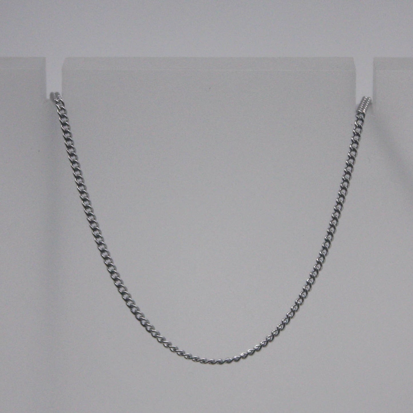 3 feet Stainless Steel SOLDERED MICRO Tiny Curb chain - 1.0mm Width Soldered Link Surgical Stainless Steel 316L Sturdy tiny curb chain