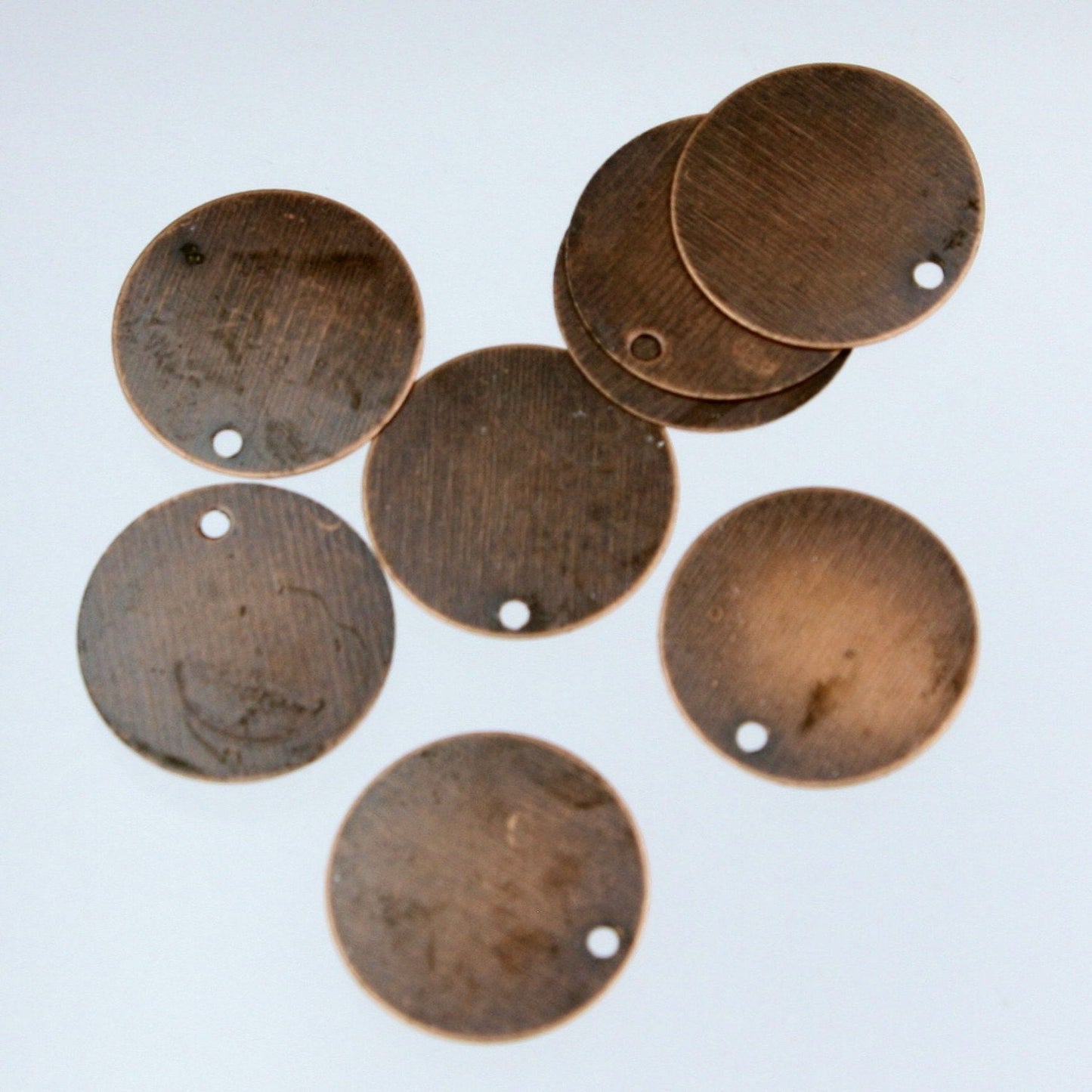 50 pcs of Antique Copper Finished Coin drop dangle 18mm