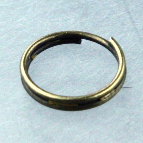 400 pcs of Antique Brass Finished Split Rings - 12mm