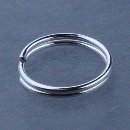 200 pcs of Silver Finished Split Rings - 10mm