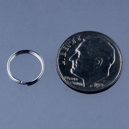 200 pcs of Silver Finished Split Rings - 10mm