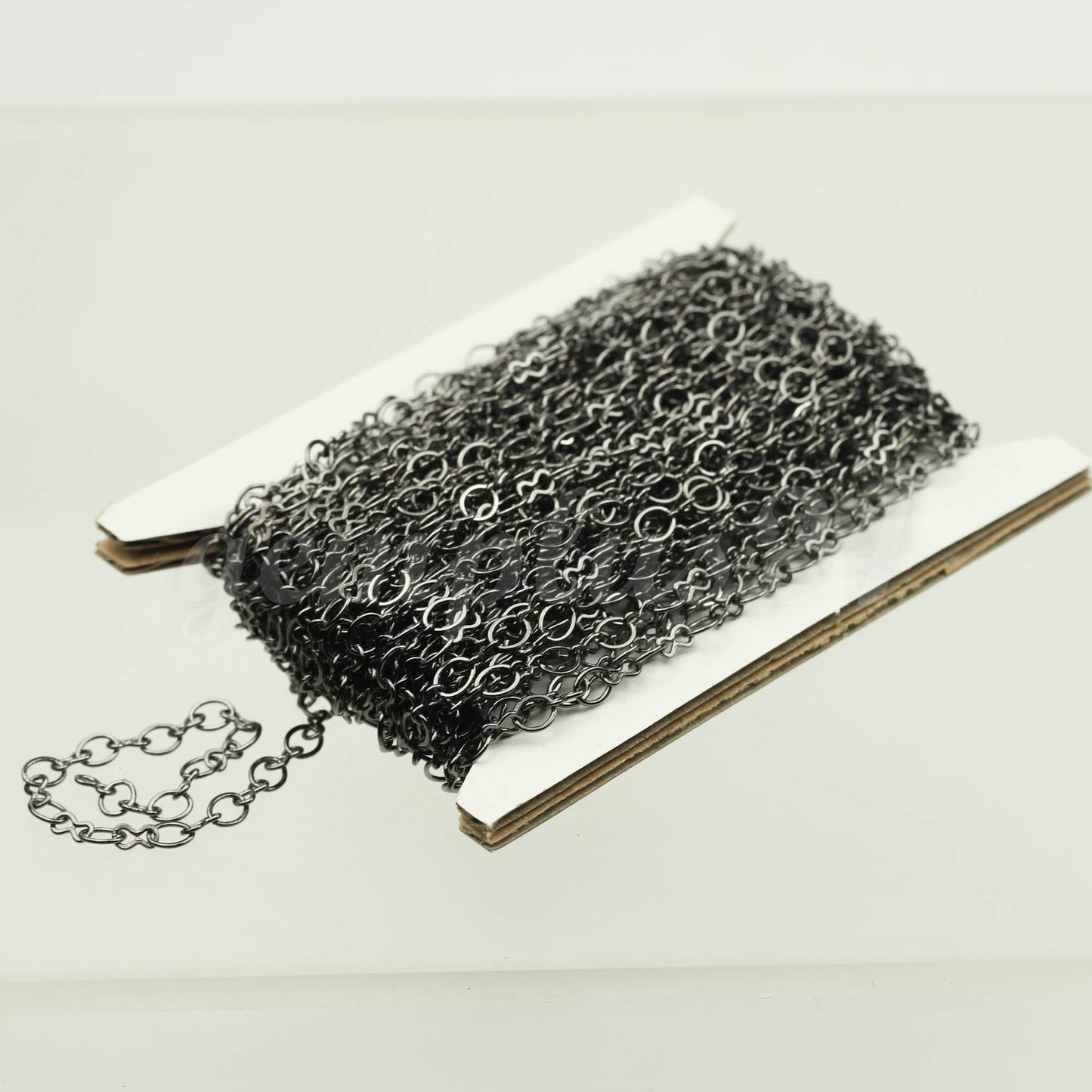 32 feet Gunmetal Plated SOLDERED BIG Fashion Figure 8 Connector Chain - 4.5x3.8mm Soldered Link FIG8L