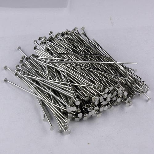 SALE Sale 250pcs of Antique Silver finished Big Head Heavy Head Pin - 2inch 2.4mm head 20Gauge