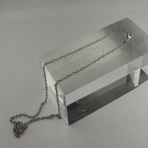 Stainless Steel chain bulk, 5 pcs of ready to wear Surgical Stainless Steel Cable Chain Necklace with Lobster Clasp - 18inch