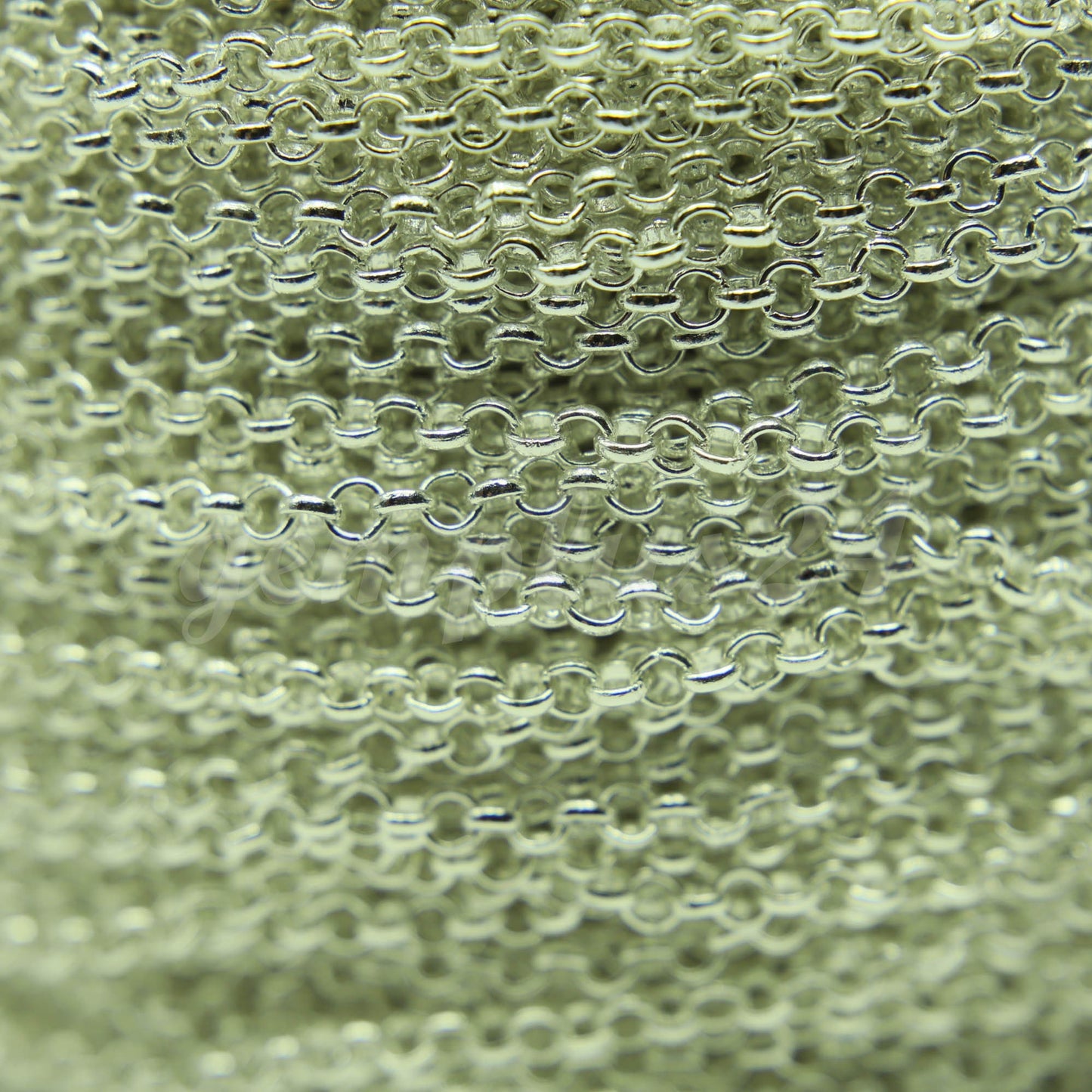 ATC Anti-Tarnishing Coating 24K Deep Gold Plated ROLO Chain bulk, 3/10/32/50 Feet of SOLDERED Rolo Chain - 3.1mm Links - ATC3.1BL