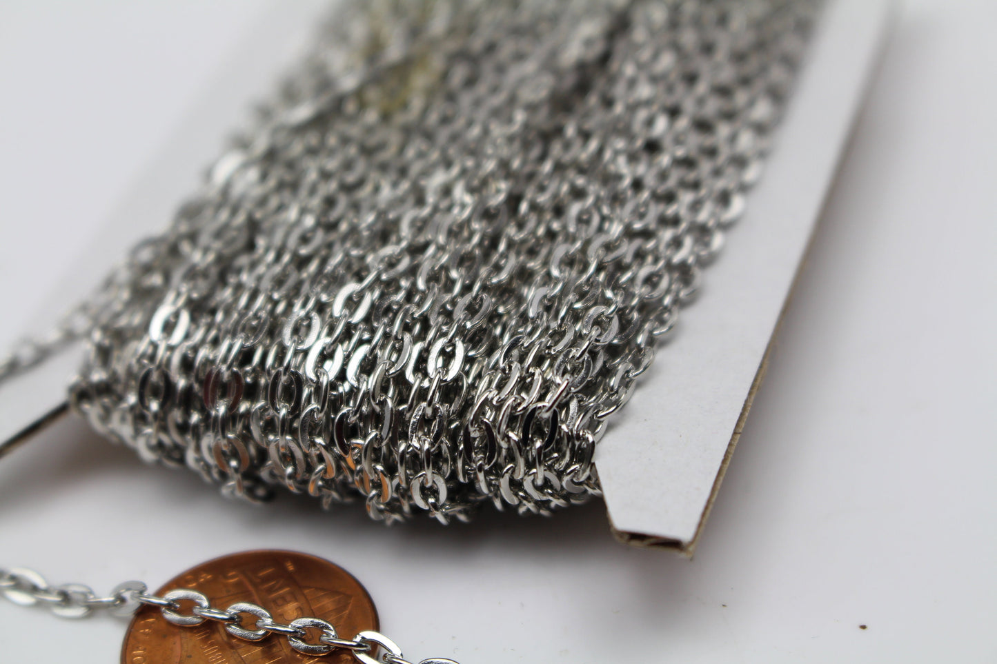 3/12/32 Feet Flat Cable Chain - Antique Brass/Antique Copper/Rhodium/Gunmetal/Chamagne Gold/Black Plated - 3.7x2.5mm Unsoldered Link - 3725