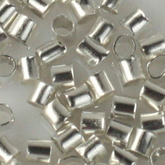 500 pcs Silver plated crimp tube - 2x2mm