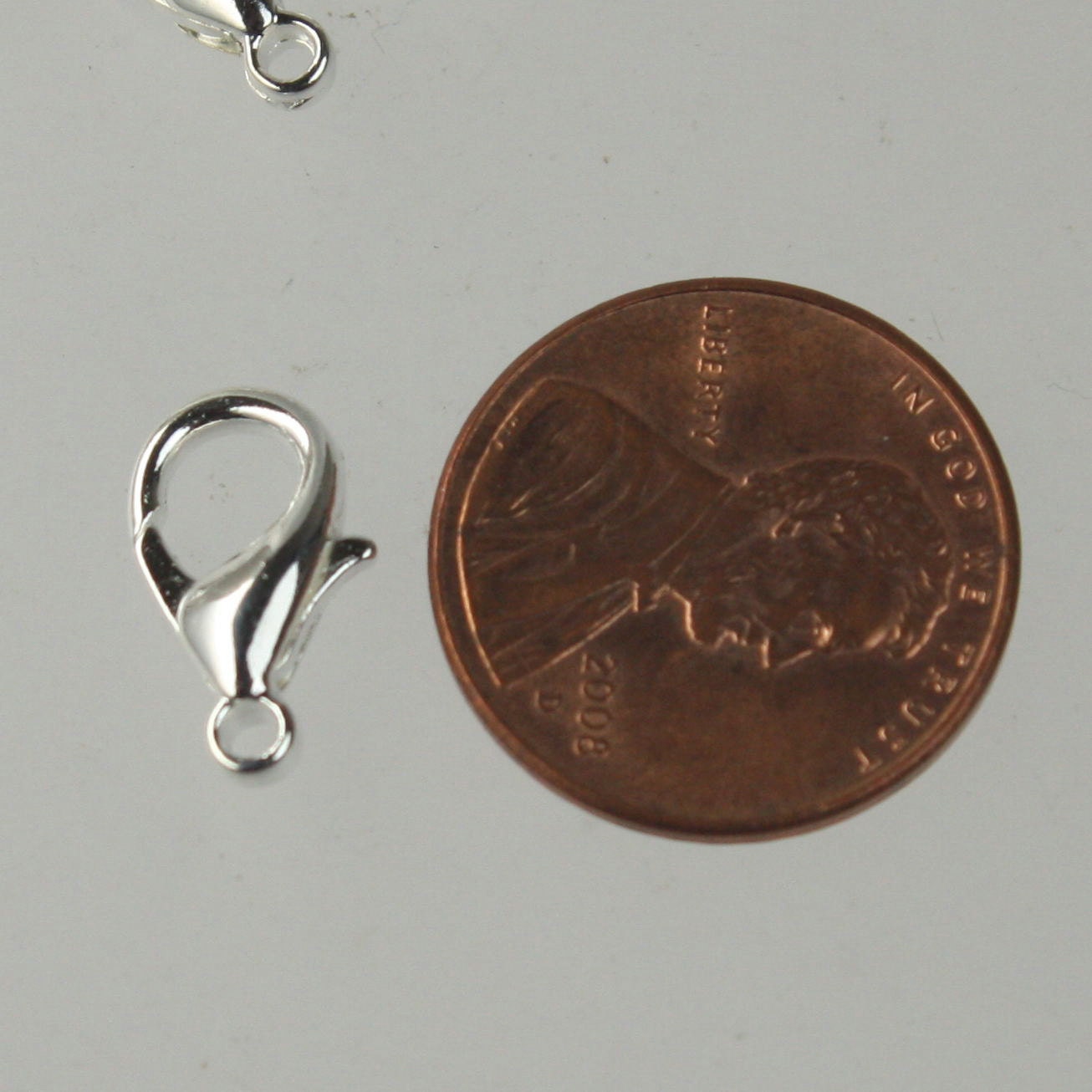 NEW New 25 pcs of Sterling Silver Plated BIG Large lobster claw clasp - 14x8mm- LOB14