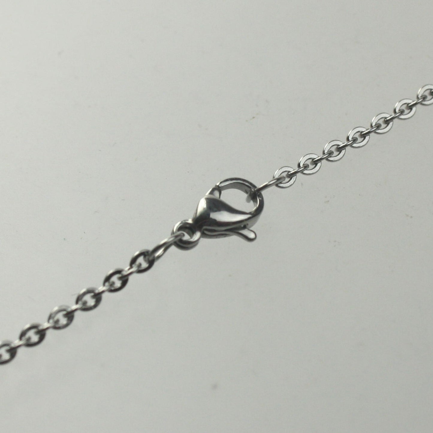 Stainless Steel chain bulk, 5 pcs of ready to wear 1.8mm link Flat Cable Chain Necklace with Lobster Clasp - 20inch