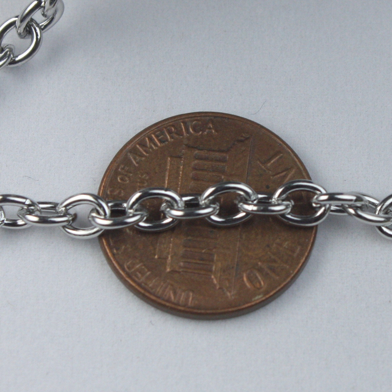 10 feet of Stainless Steel chain bulk, Sturdy Chunky Heavy Cable chain - 5.2x4.0mm 1.0mm 18G Unsoldered Link
