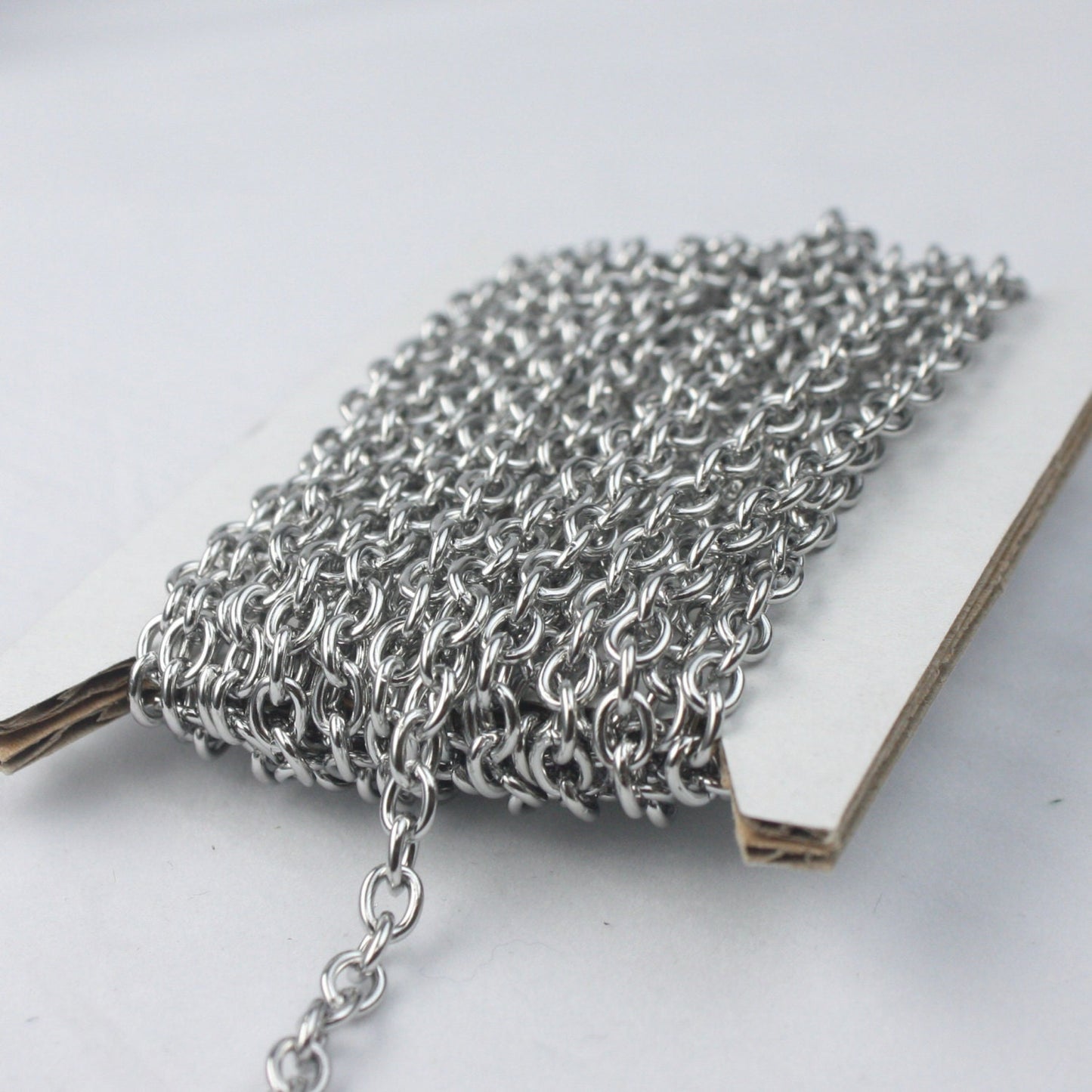 10 feet of Stainless Steel chain bulk, Sturdy Chunky Heavy Cable chain - 5.2x4.0mm 1.0mm 18G Unsoldered Link