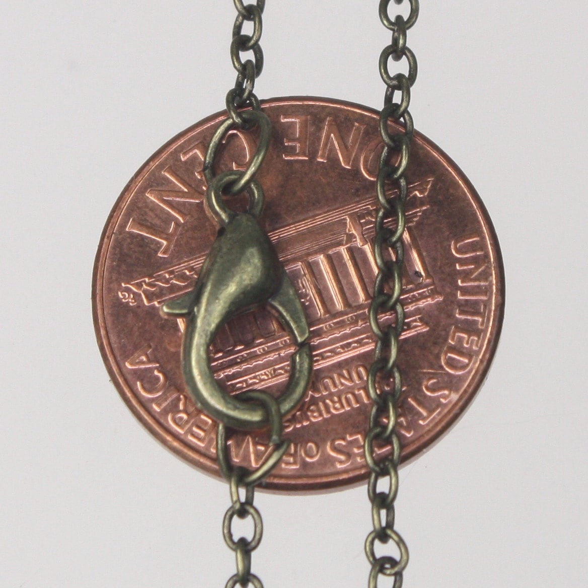 Wholesale Lot Sale 50 pcs of Ready to wear Antique Brass SOLDERED Cable Chain Necklace with Lobster Clasp - 20inch(52cm) - NEC245S-20