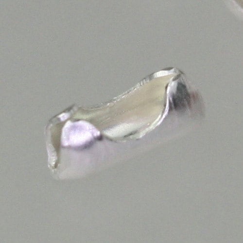 Sterling Silver Plated Ball Chain Bulk, 10 ft. spool of FACET micro ball chain - 1.2mm ball w/ FREE 10 connectors (Insert) - 12DC