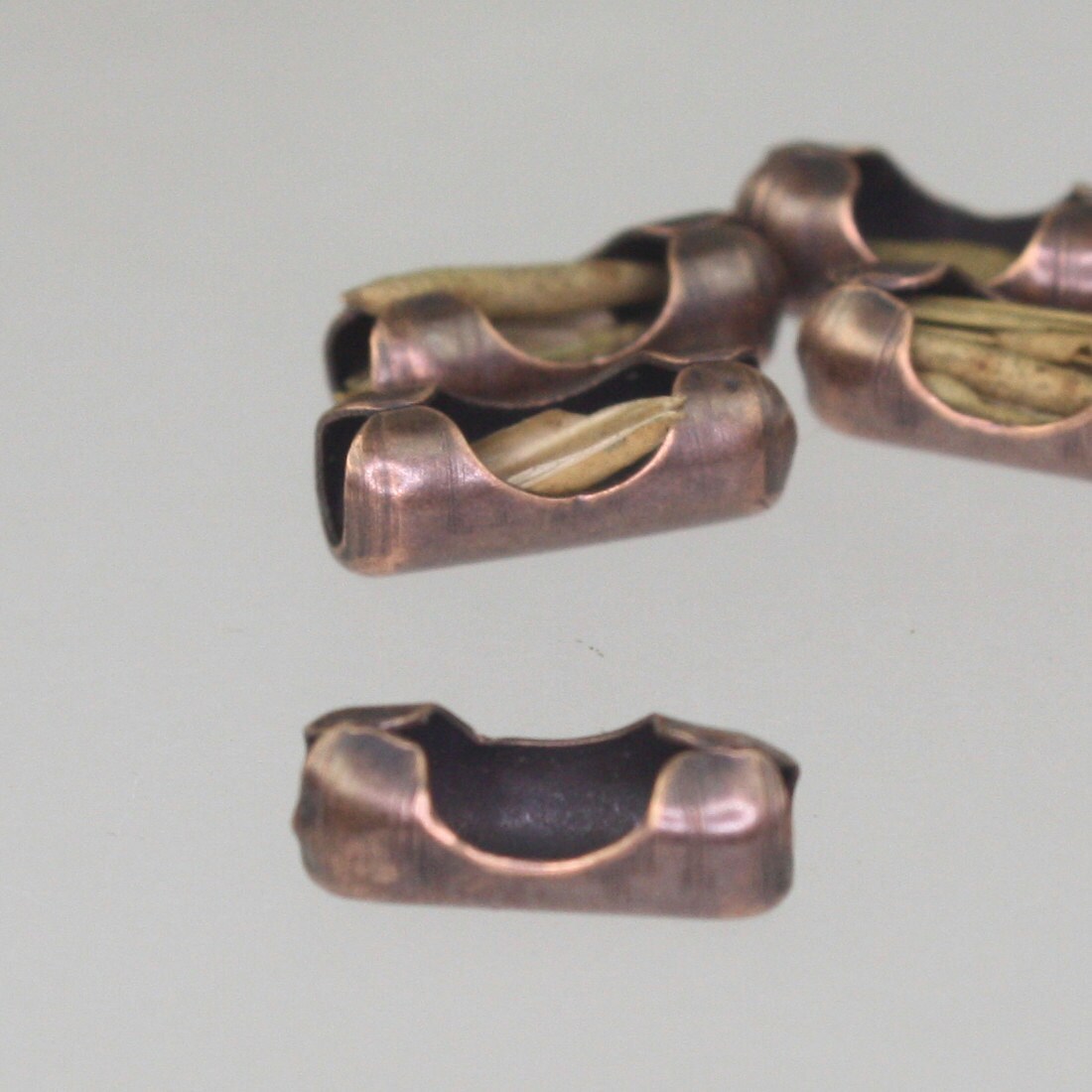 100 feet Antique Copper Chain BIG ball chain - 3.2mm with 50 connector(Insert) - 32BALL