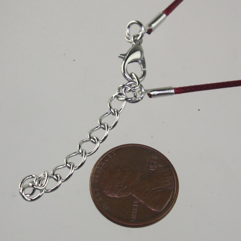 1/5/10/20/50/100pcs 1.5mm/2.0mm 18-20 inch adjustable compressed HIGH quality cotton quality necklace cord - COFFEE