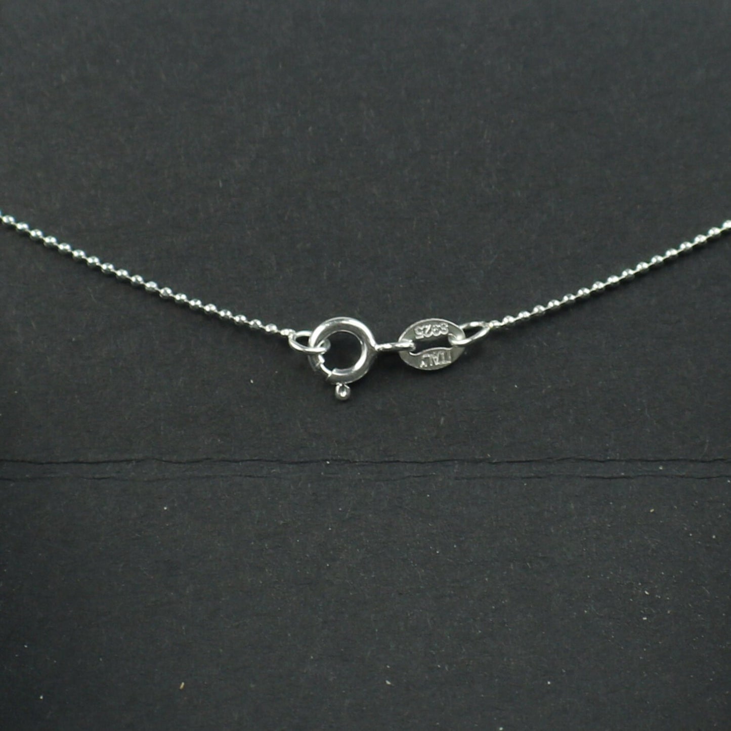 Sterling Silver Necklace Chain - 16 inch 1.0mm Ball - Facet Ball Necklace Chain - Ready to Wear Bulk Wholesale - from California USA