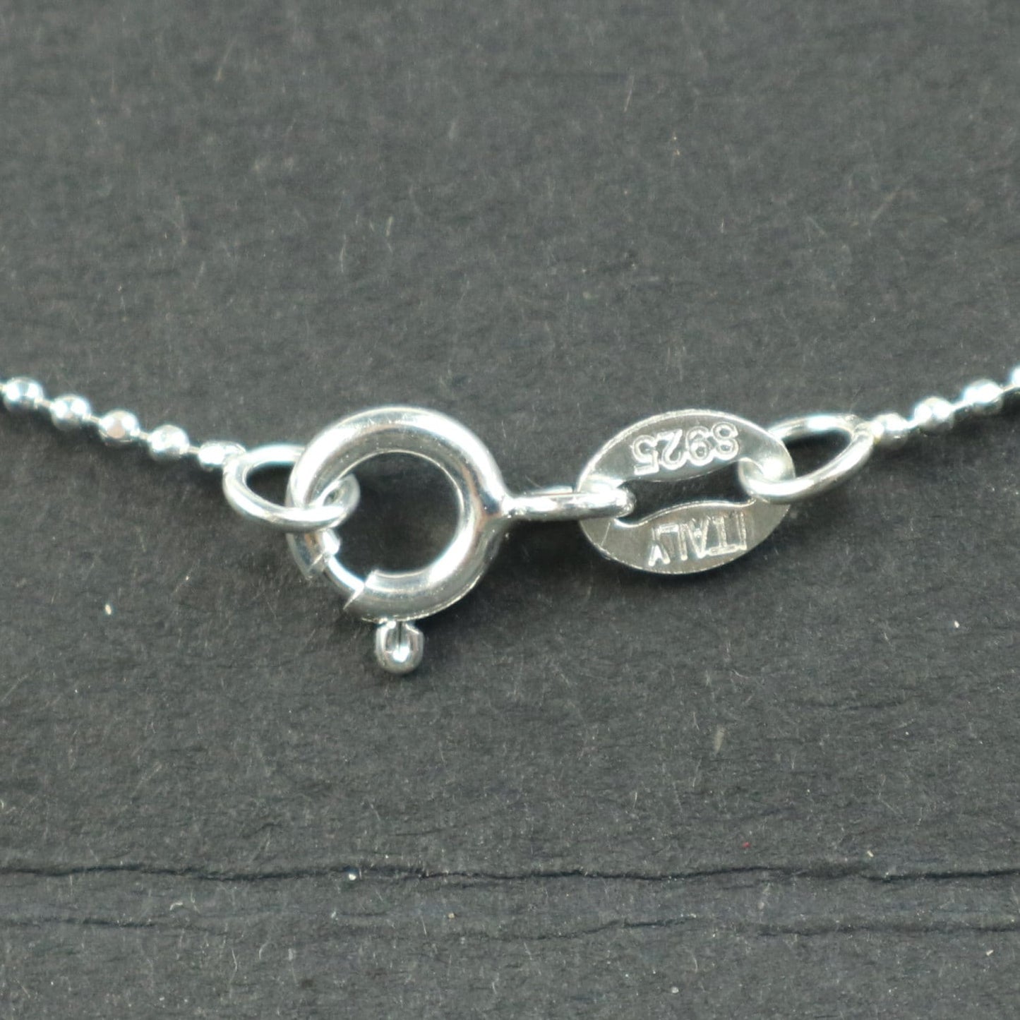 Sterling Silver Necklace Chain - 16 inch 1.0mm Ball - Facet Ball Necklace Chain - Ready to Wear Bulk Wholesale - from California USA