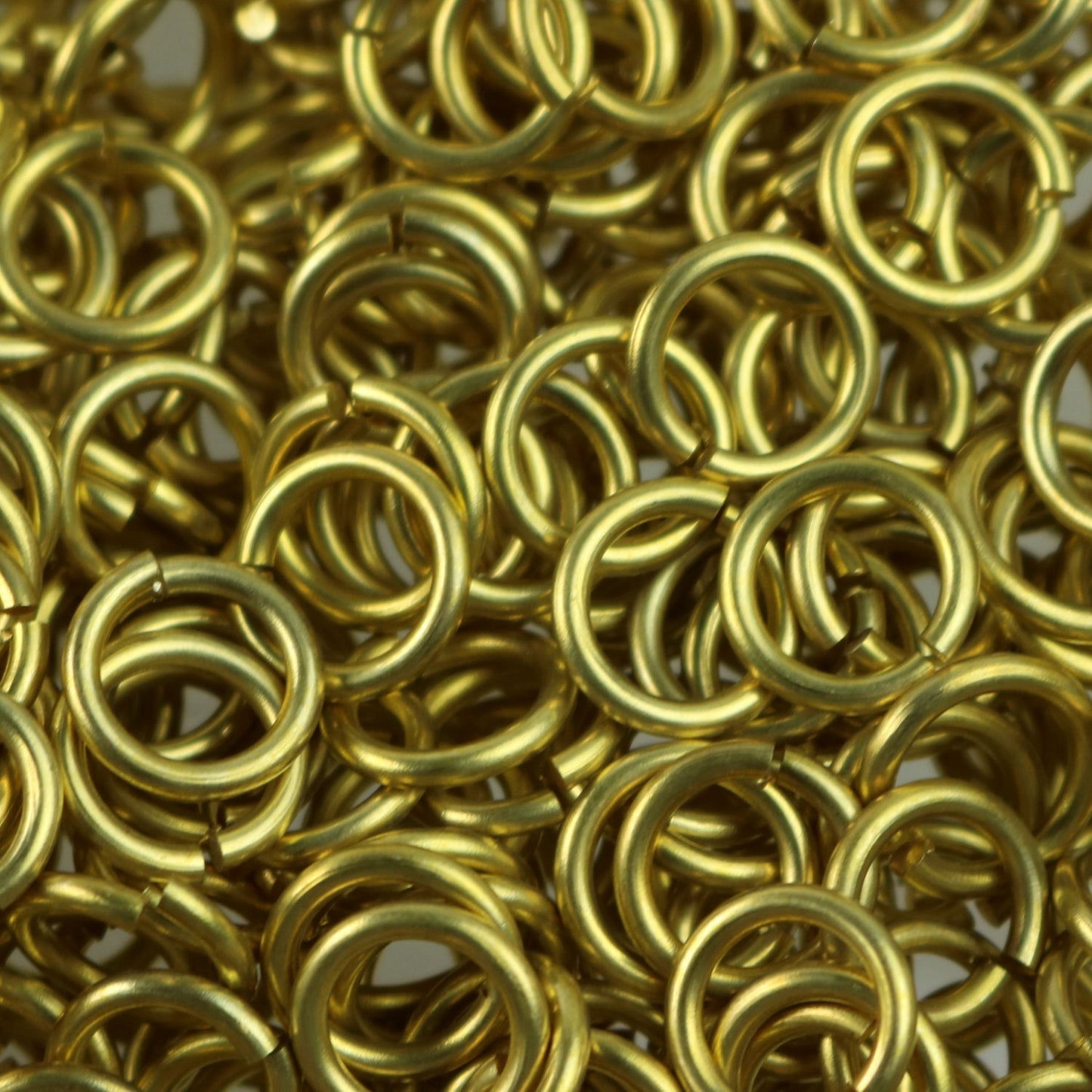 50 RAW Brass Bronze Jump Rings Jumprings - 10mm 15G (1.5mm) 15 Gauge - Clean Edge Cut Saw Cut Jumprngs - ship from California USA