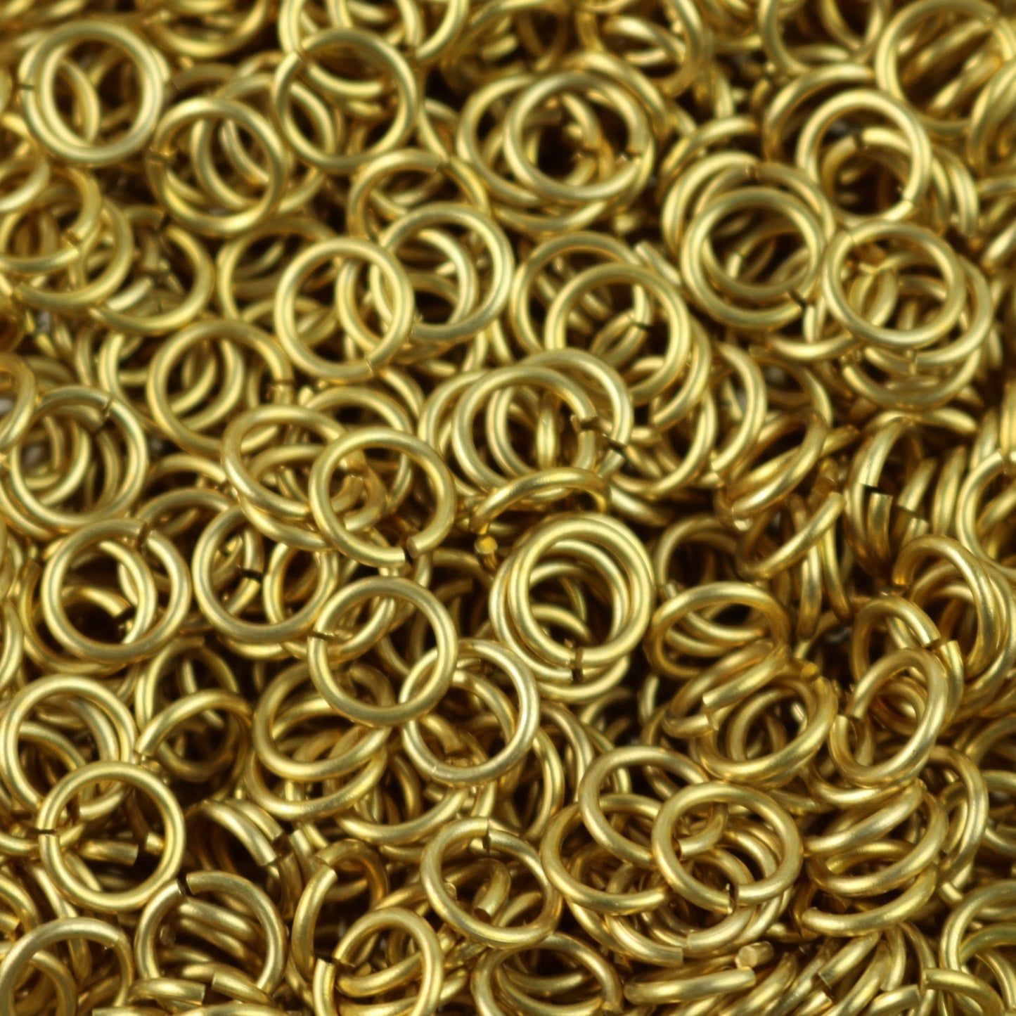 100 RAW Brass Bronze Jump Rings Jumprings - 7mm 16G (1.2mm) 16 Gauge - Clean Edge Cut Saw Cut Jumprngs - ship from California USA