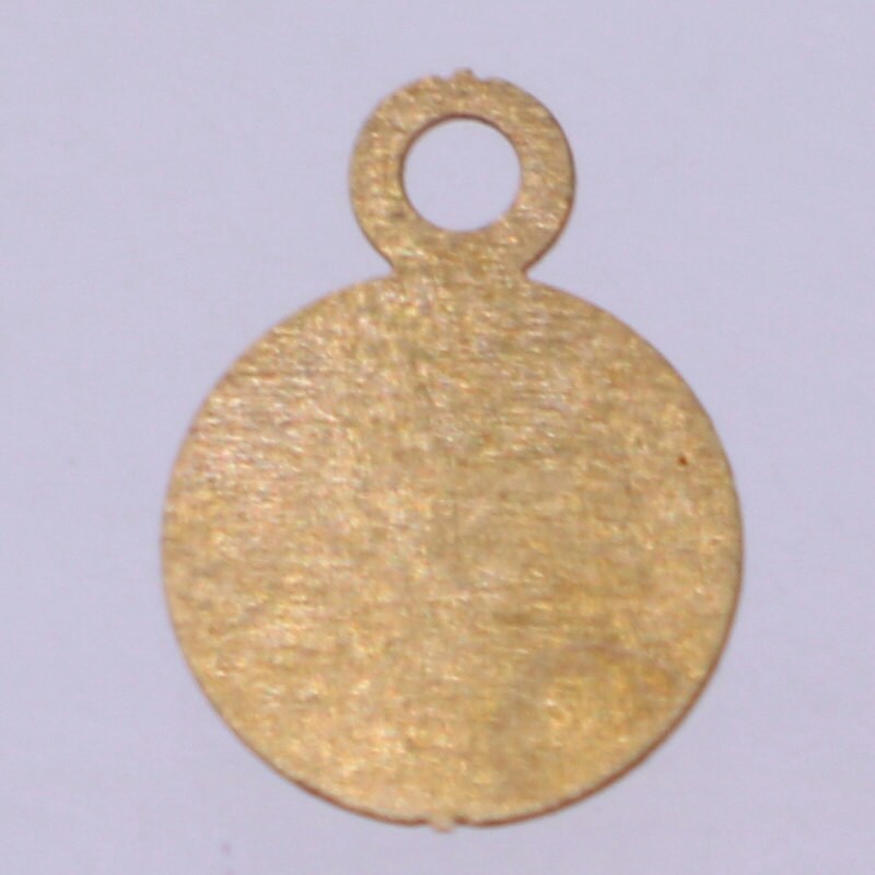 one Foot Antique Bronze Chain with Disc Coin - 6.2mm for Earring Bracelet Necklace - ship from California USA