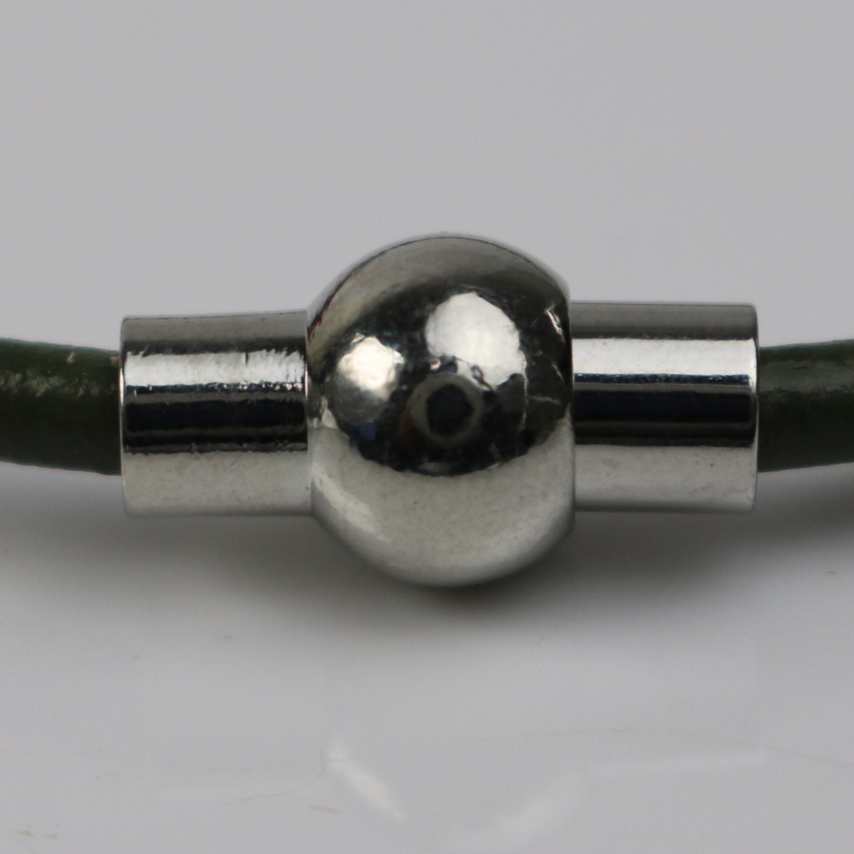 5 pcs Rhodium Plated Magnetic Barrel Clasps - 3mm Magnetic Clasp - Magnetic Clasp - Cord Clasp - Barrel Clasp - 3mm Cord Clasp