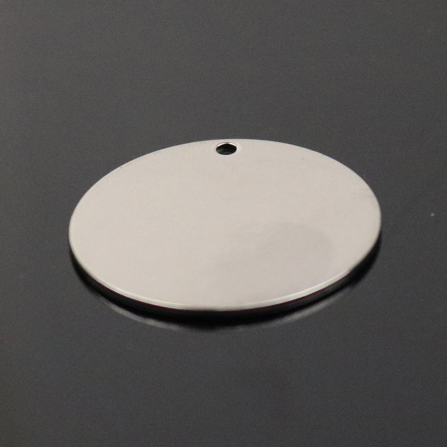 50 pcs of 1" Stainless Steel Stamping Blanks - 1 inch 25 mm 18 gauge 1.0mm thickness - Blank Stamping Metal Flat Discs Tags