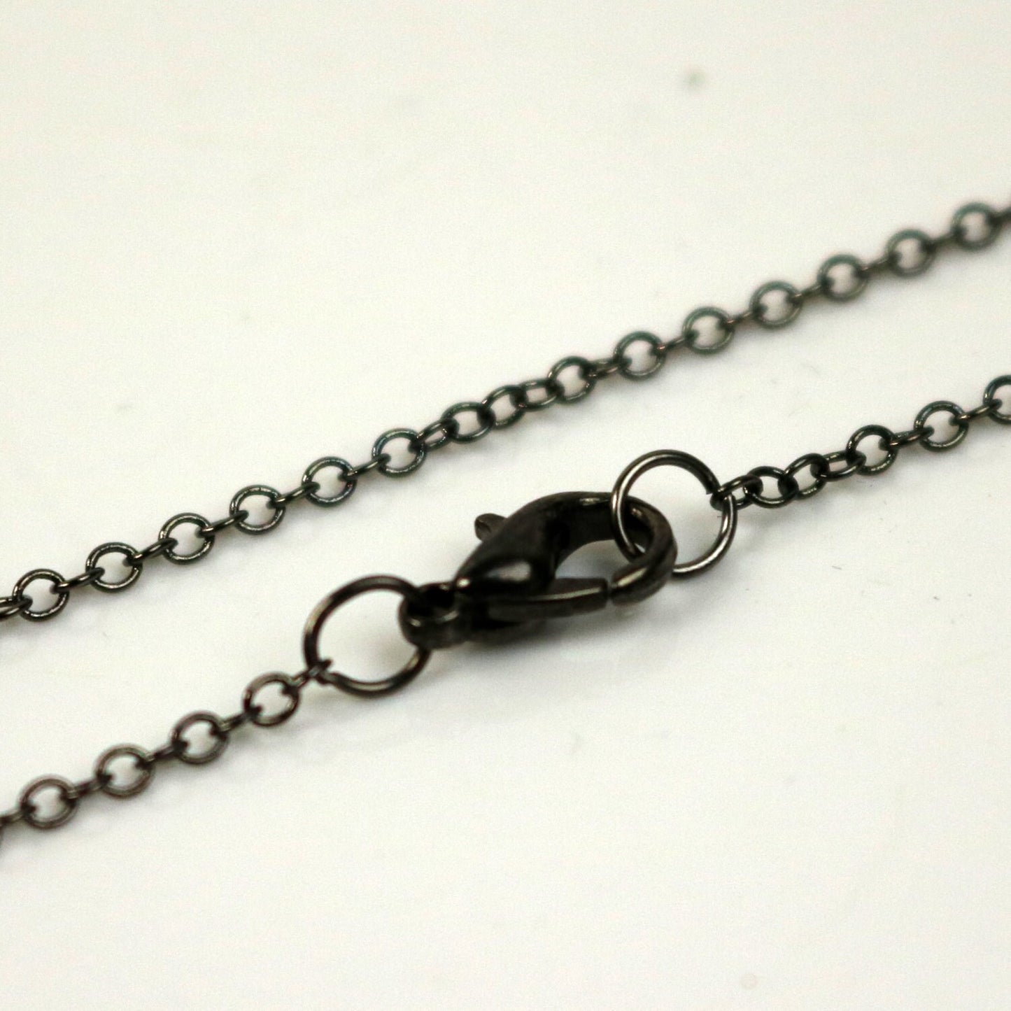 1, 5, 10pcs POINT Charm Point Pendant with 20 inch Matching Necklace, 38x8.5 mm - Brecciated Jasper, Cubic Zirconia & Gunmetal Edging