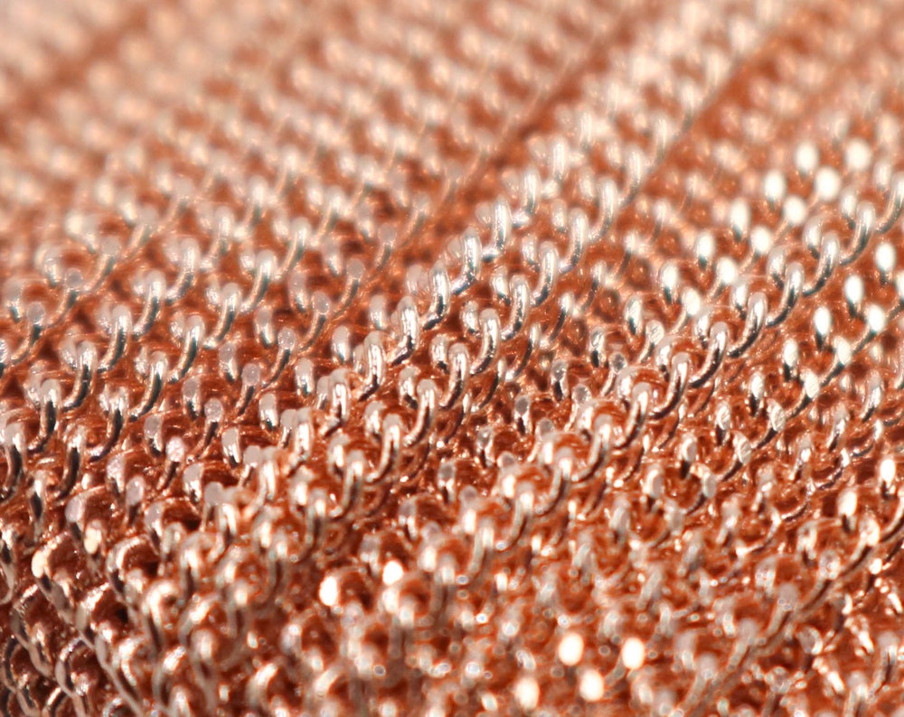 New 10 feet Rose Gold Plated Solder FACET Curb Chain