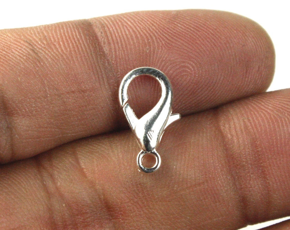 20 pcs of Sterling Silver Plated extra LARGE 16mm lobster claw clasp