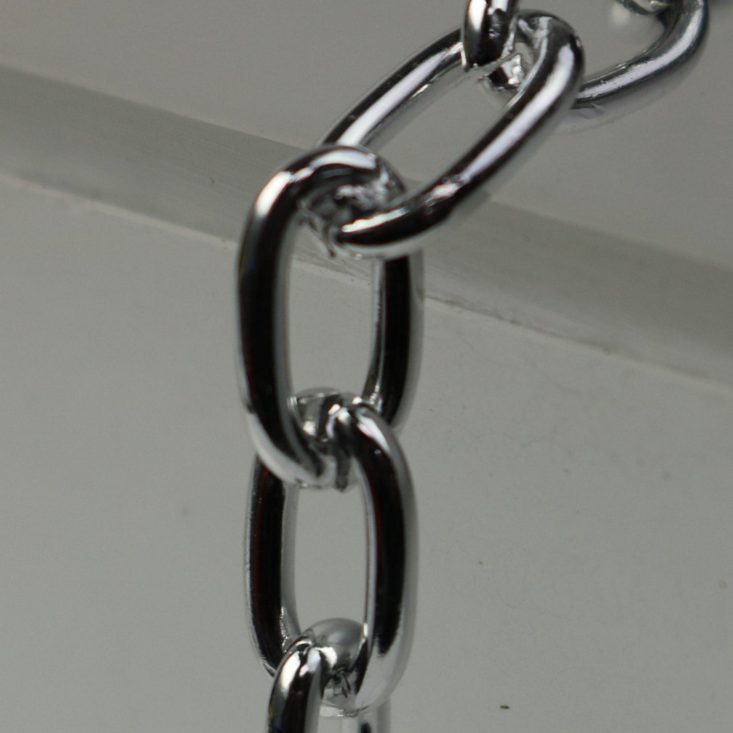 25 ft Aluminum Chain Fashion Cable Chain - Silver Tarnish FREE Anti Tarnished Silver Finished - 12x7mm 1.8mm thickness Chunky - A025