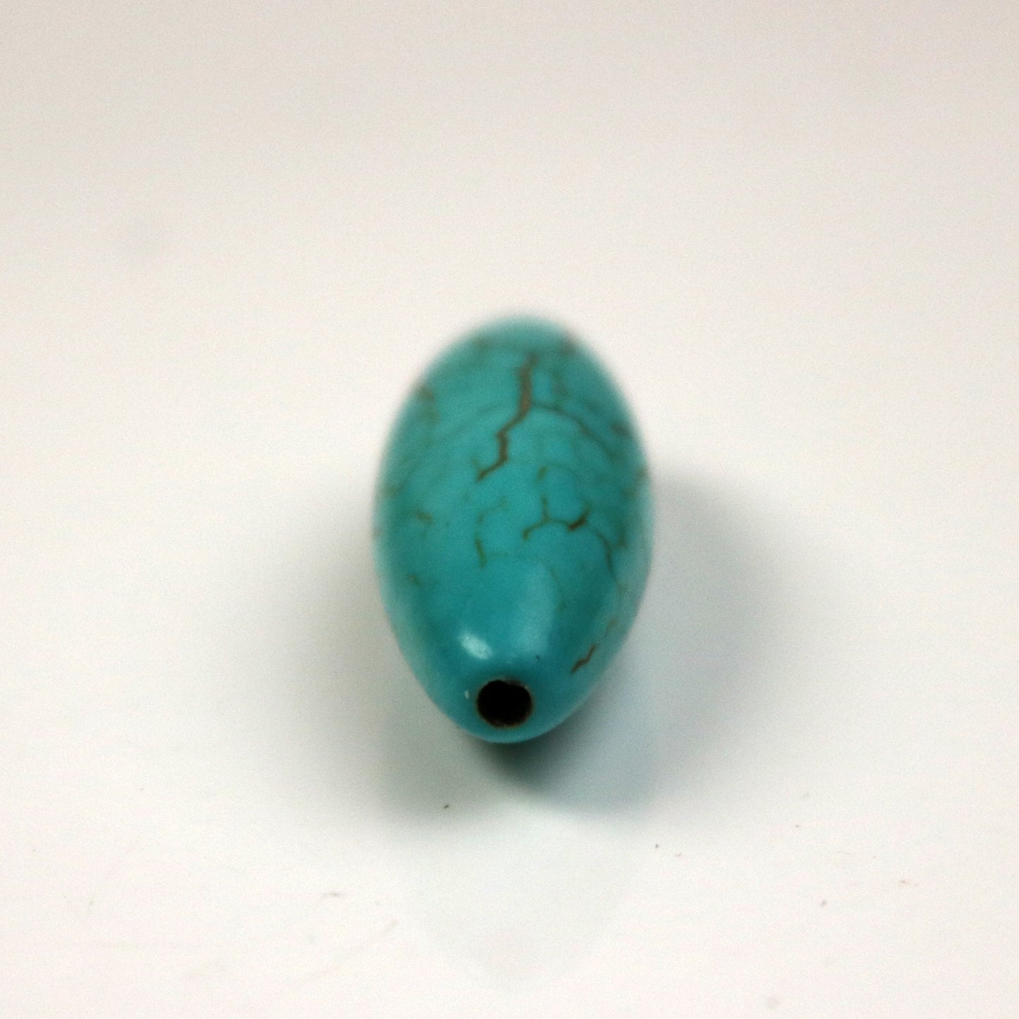 10 pcs Barrel Beads Howlite Turquoise Barrel Pendant - 30mm 10mm thickness