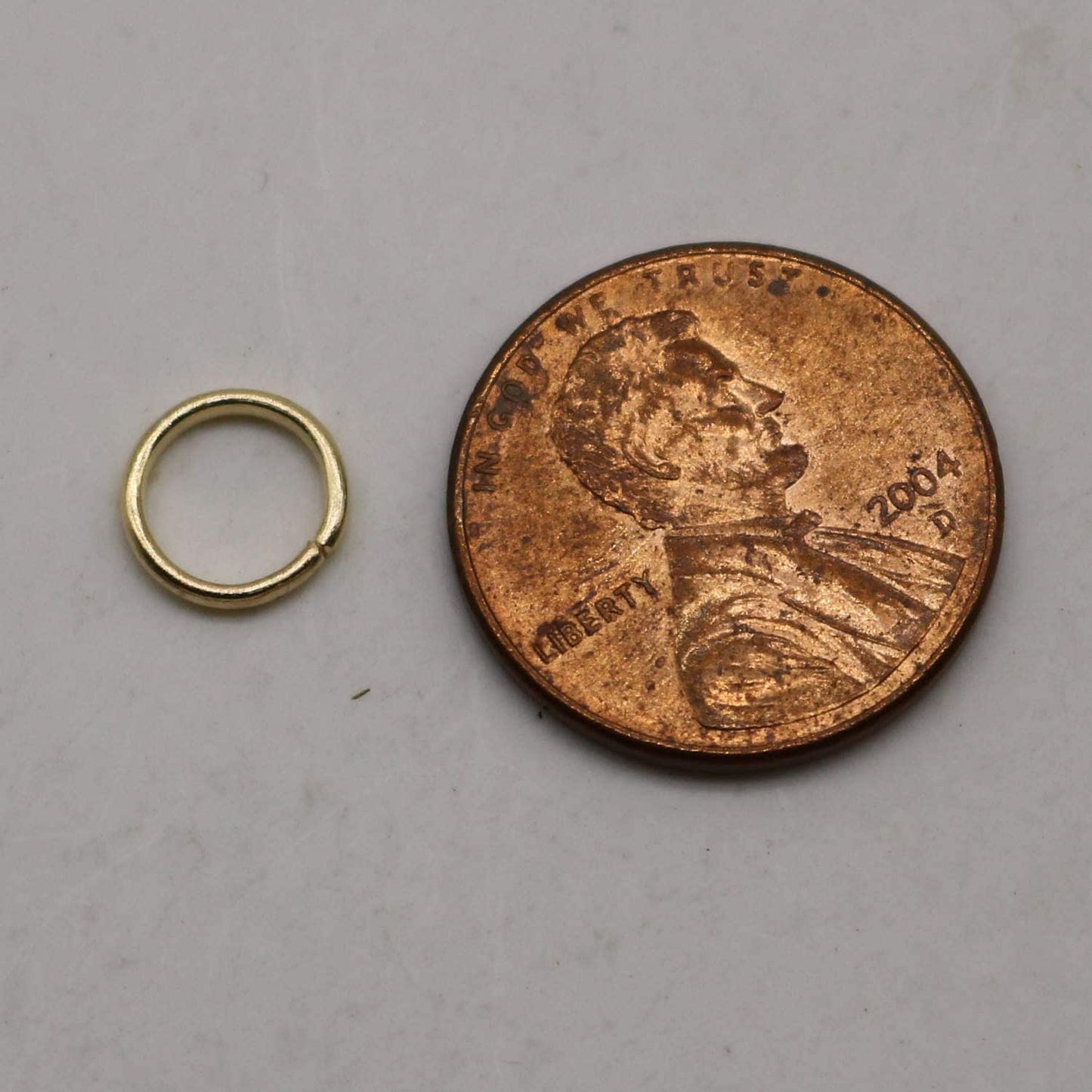 100 pcs of 8mm Thick Jump Rings - Pinky Gold (Champagne Gold) Jumpring 8x1.0mm 18 Gauge 18G Bulk Jumprings Open O Ring