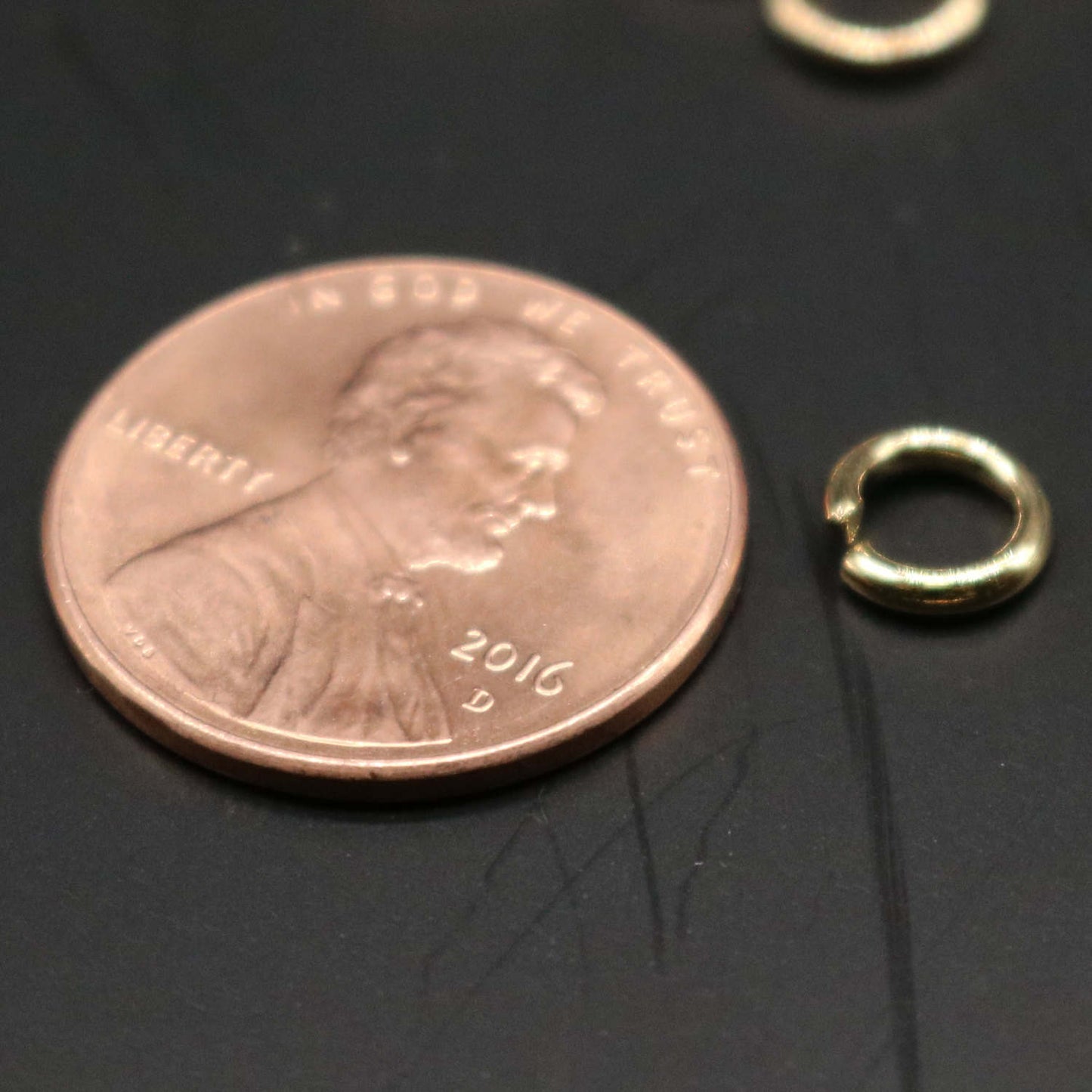 100 pcs of 6mm Thick Jump Rings - Pinky Gold (Champagne Gold) Jumpring 6x1.2mm 16 Gauge 16G Bulk Jumprings Open O Ring JR1206