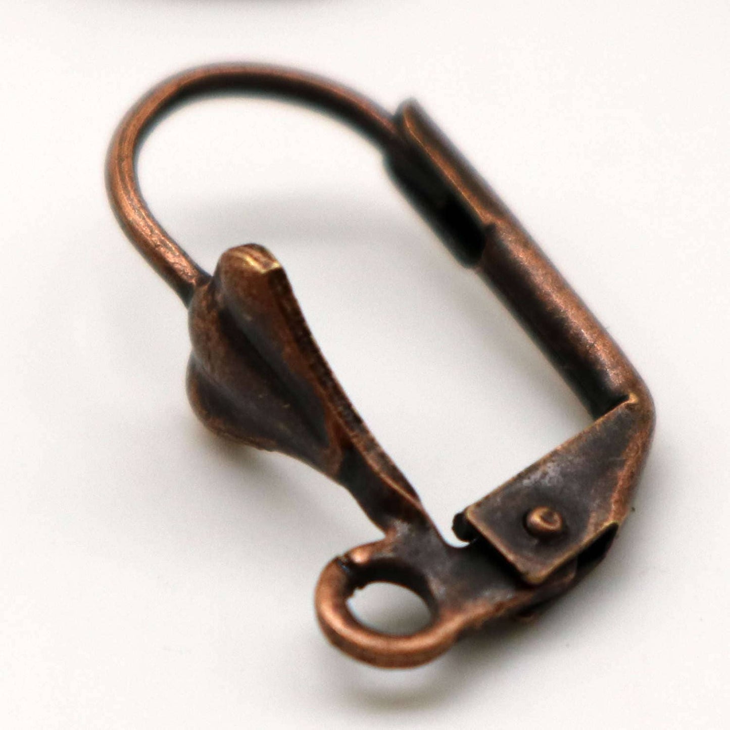 NEW 50 Antique Copper SHELL Up Leverback Earrings earwire - 19x14mm Brass Earring Lever Back - ELL14