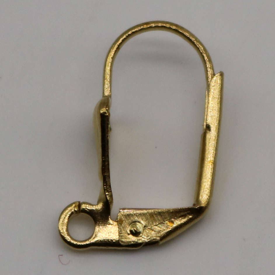 NEW 50 Raw Brass SHELL Up Leverback Earrings earwire - 19x14mm Brass Earring Lever Back - ELL14