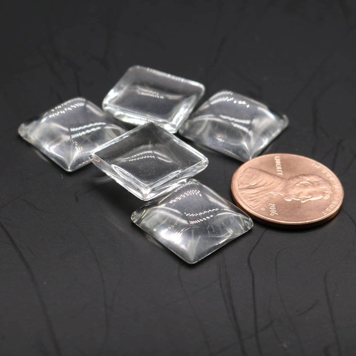 SQUARE Bezel with 15mmX15mm GLASS Magnifying Domes Cabochon LINk - 5 sets 10 pcs - 38mmx30mm Antique Silver - KB05 - We are USA Seller