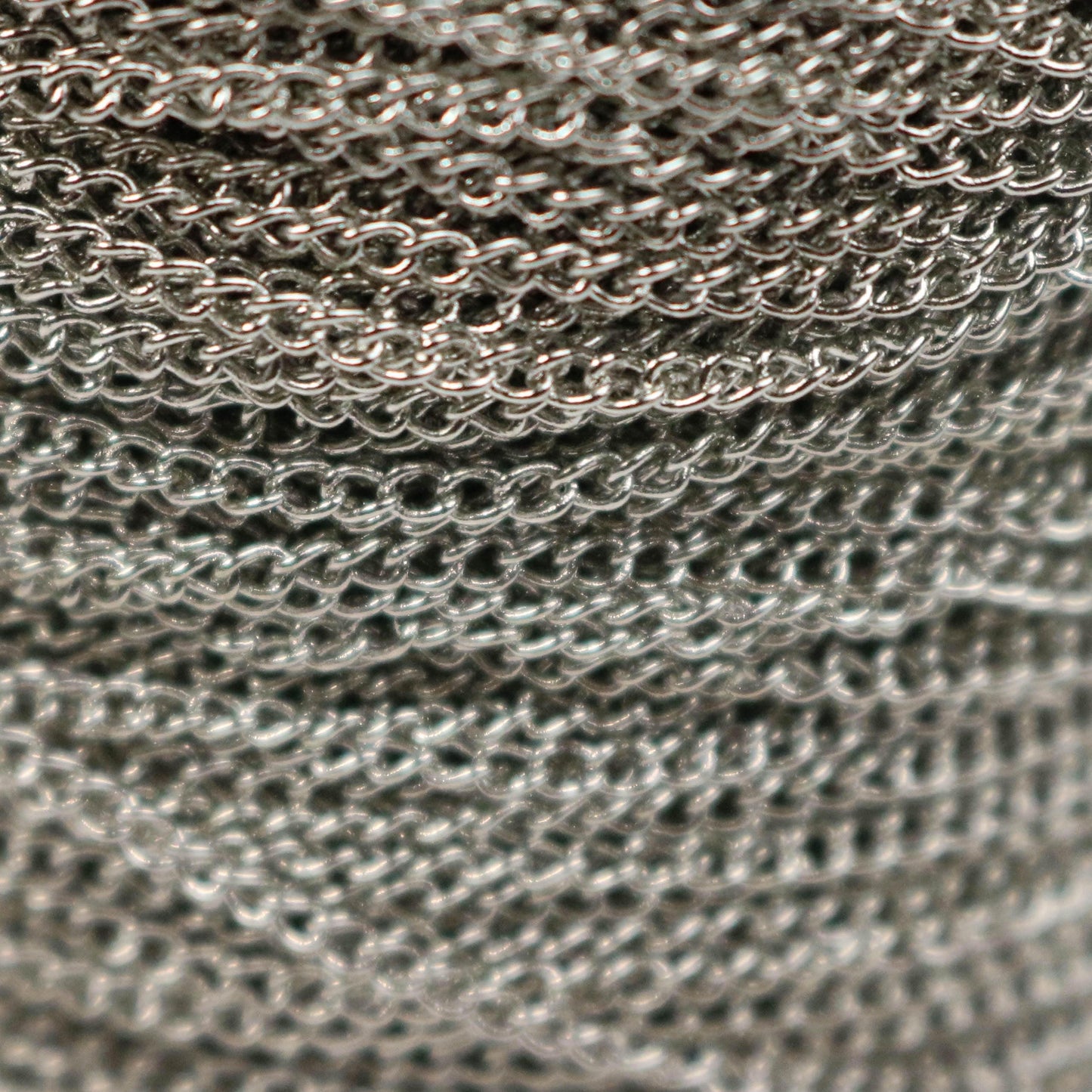 NEWnew 10 ft Rhodium Plated Solder LARGE Link Curb Chain - 1.6mmx2.0mm SOLDERED Link - 1.6L