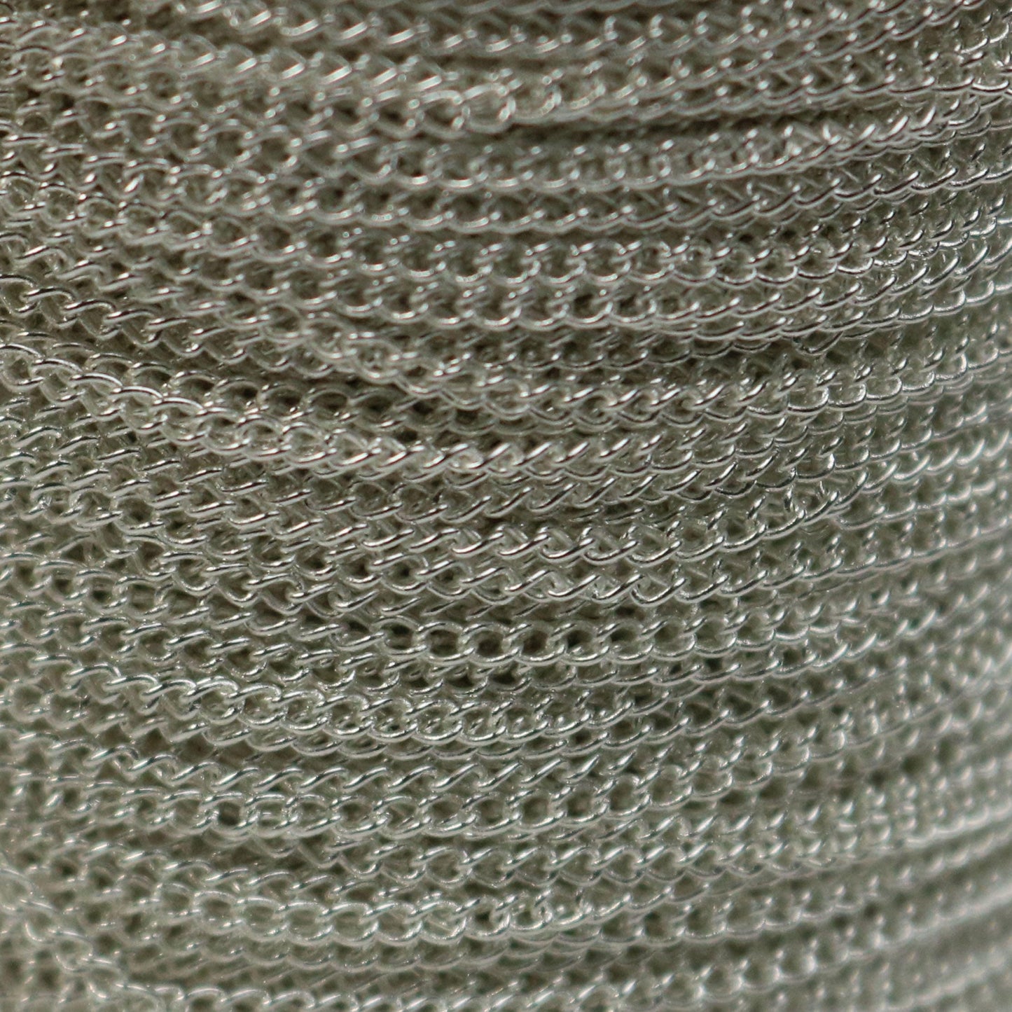 NEWnew 10 ft Sterling Silver Plated Solder LARGE Link Curb Chain - 1.6mmx2.0mm SOLDERED Link - 1.6L